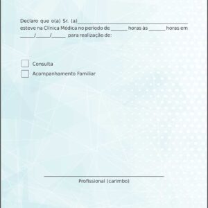 Declaração de Comparecimento Oftalmologia Gotemburgo - Imagem 1