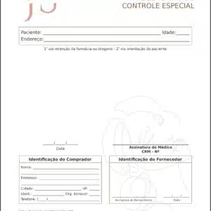 Receituário de Controle Especial Dermatologista Windsor - Imagem 1