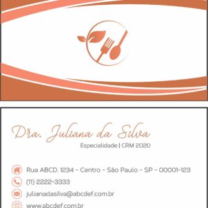 Cartão de Visitas Nutrição San Luis - Imagem 1