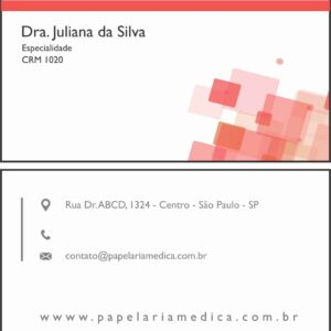 Cartão de Visitas Ginecologia Atlanta - Imagem 1