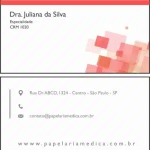 Cartão de Visitas Ginecologia Atlanta - Imagem 1
