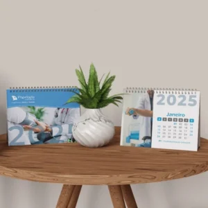 Calendário de Mesa Personalizado com Wire-o - Imagem 1