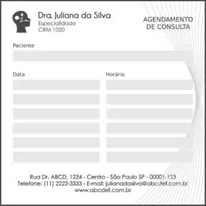 Bloco de Agendamento de Consulta Otorrinolaringologia Valencia - Imagem 1