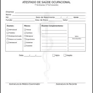 Atestado de Saúde Ocupacional (ASO) Assiute - Imagem 1