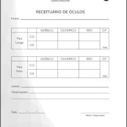 Receituário para Óculos Oftalmologia Estocolmo