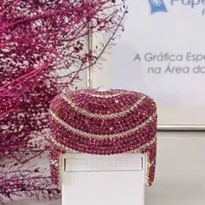 Carimbo Personalizado Safira Rosa 14x38mm - Imagem 1