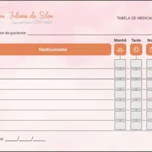 Tabela de Medicação Pediatra Poznan - Imagem 1