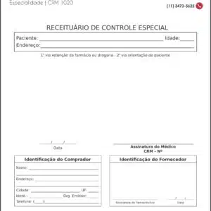 Receituário de Controle Especial Cardiologista Gouda - Imagem 1