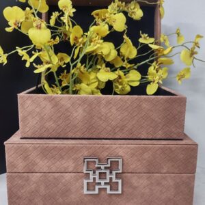 Conjunto Elegance de Caixas em Couro Sintético – Organização com Estilo e Sofisticação para Seu Ambiente Profissional - Imagem 1