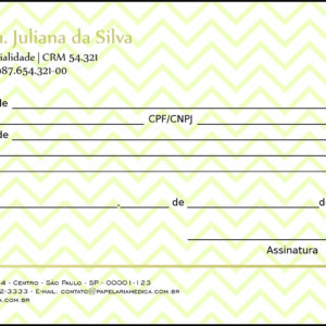 Recibo em 2 vias Autocopiativo Spark Brown