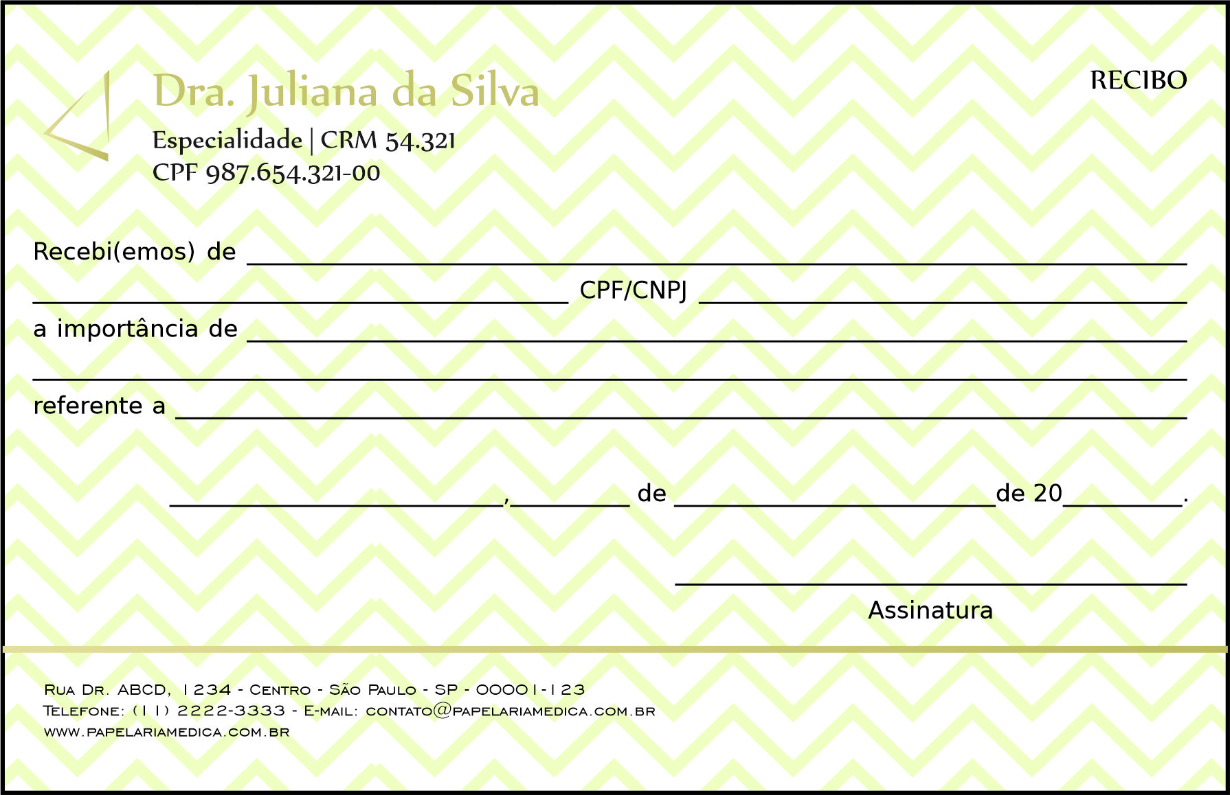 Recibo em 2 vias Autocopiativo Spark Brown