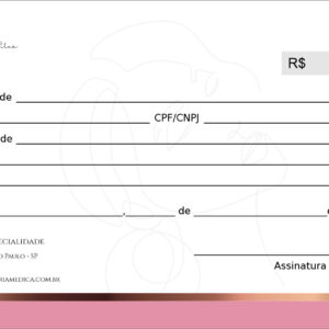 Recibo em 2 vias Dermatologista Windsor