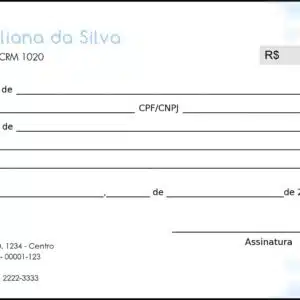 Recibo em 2 vias Clínica Geral Minia