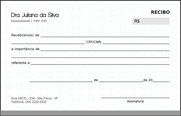 Recibo em 2 vias Clínica Geral Heliópolis Recibo em 2 vias Clínica Geral Heliópolis