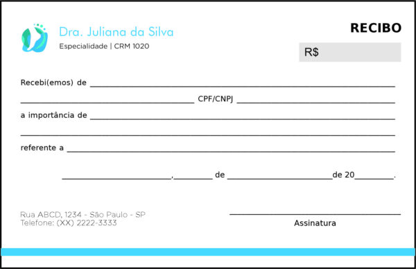 Recibo em 2 vias Ortopedia Pireu Recibo em 2 vias Ortopedia Pireu