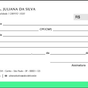 Recibo com Canhoto Fisioterapia Esparta