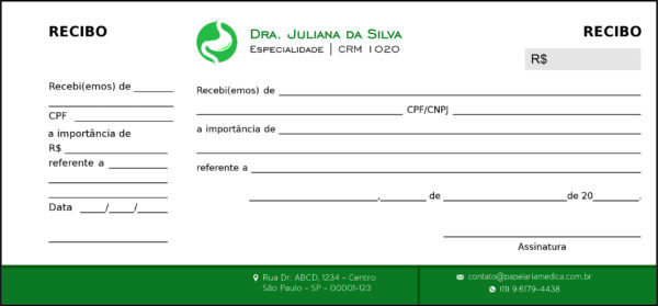 Recibo com Canhoto Gastroenterologia Omsk Recibo com Canhoto Gastroenterologia Omsk