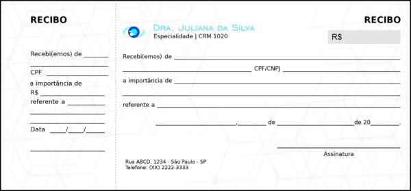 Recibo com Canhoto Oftalmologia Helsingborg Recibo com Canhoto Oftalmologia Helsingborg