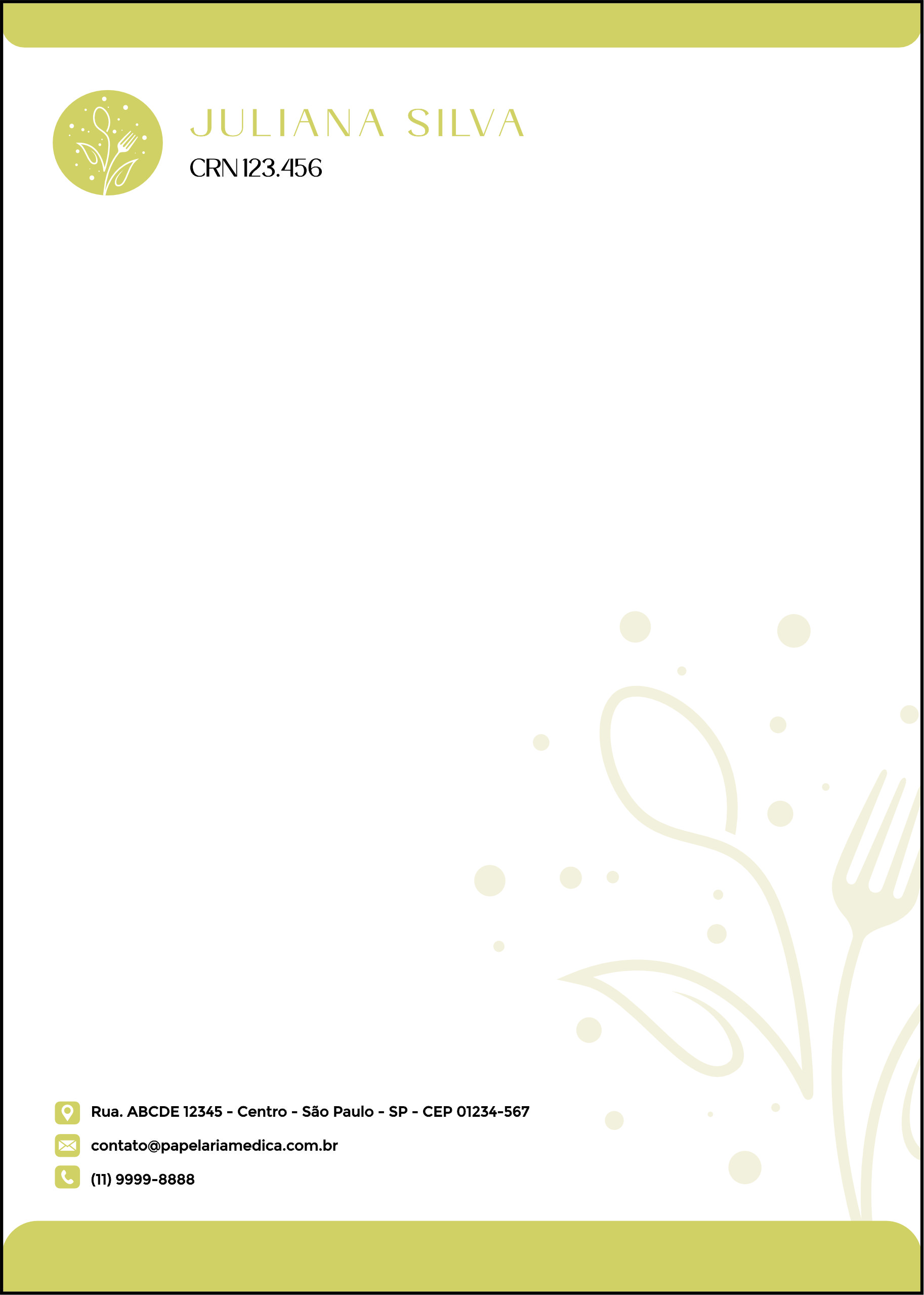 Receituário Nutricionista Salta