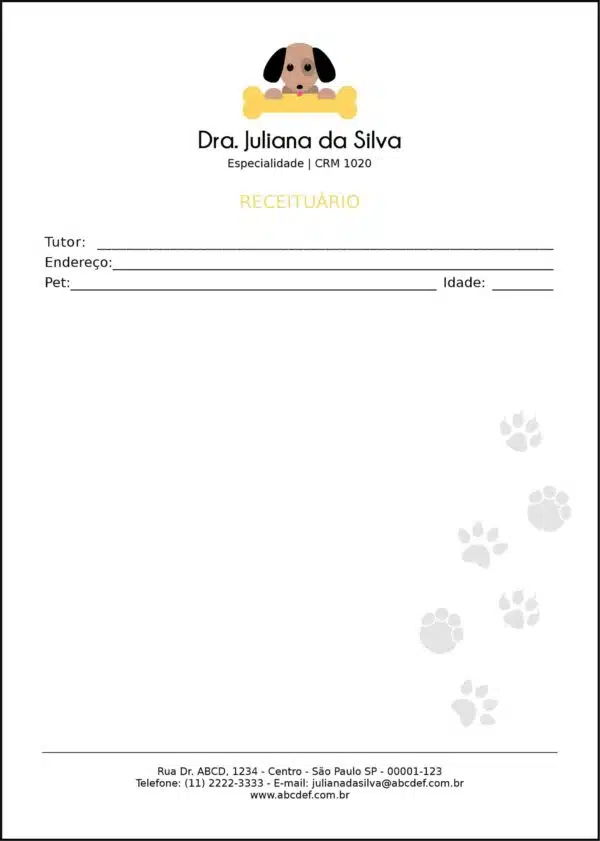 Receituário Veterinário Linz Receituário Veterinário Linz