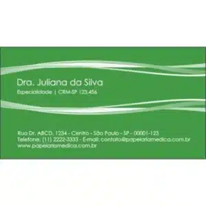 Cartões de Visita Onda green - Imagem 1