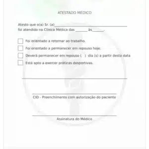 Atestado Médico Bubble Green - Imagem 1