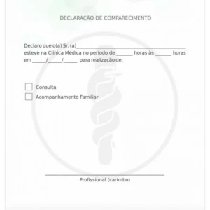Declaração de Comparecimento Bubble Green - Imagem 1