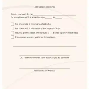 Atestado Médico Clean Purple - Imagem 1