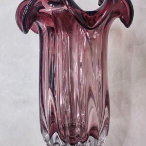 Vaso de Vidro Púrpura e Rosé – Sofisticação e Charme em Vidro Artístico - Imagem 3