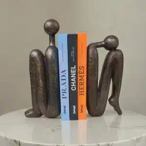 Porta-Livros Escultórico "Diálogo Silencioso" - Elegância em Movimento - Imagem 2