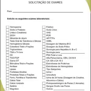 Solicitação de Exames Clínica Geral Porto Said