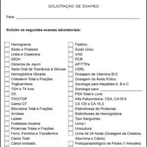 Solicitação de Exames Cardiologista Amsterdam