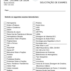 Solicitação de Exames Cardiologista Lisse