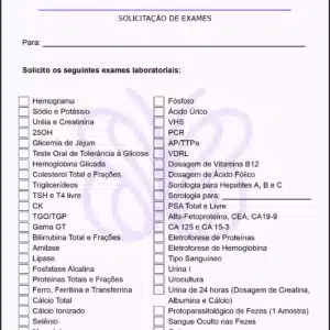 Solicitação de Exames Endocrinologia Toronto