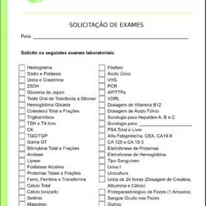 Solicitação de Exames Corinto