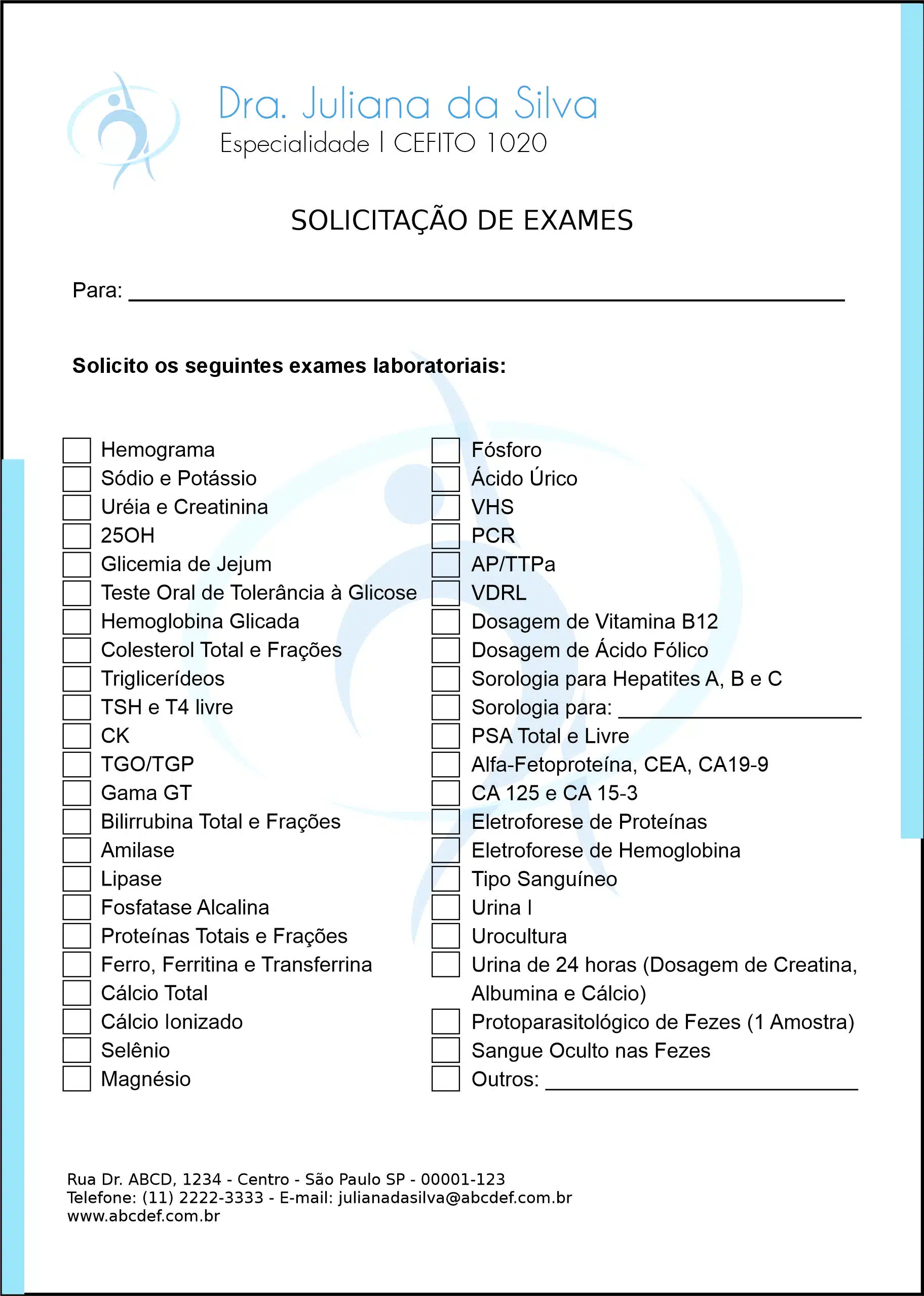 Solicitação de Exames Tripoli