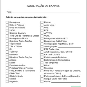 Solicitação de Exames Esparta