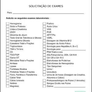 Solicitação de Exames Esparta