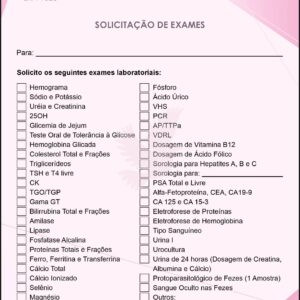Solicitação de Exames Oncologia Tóquio