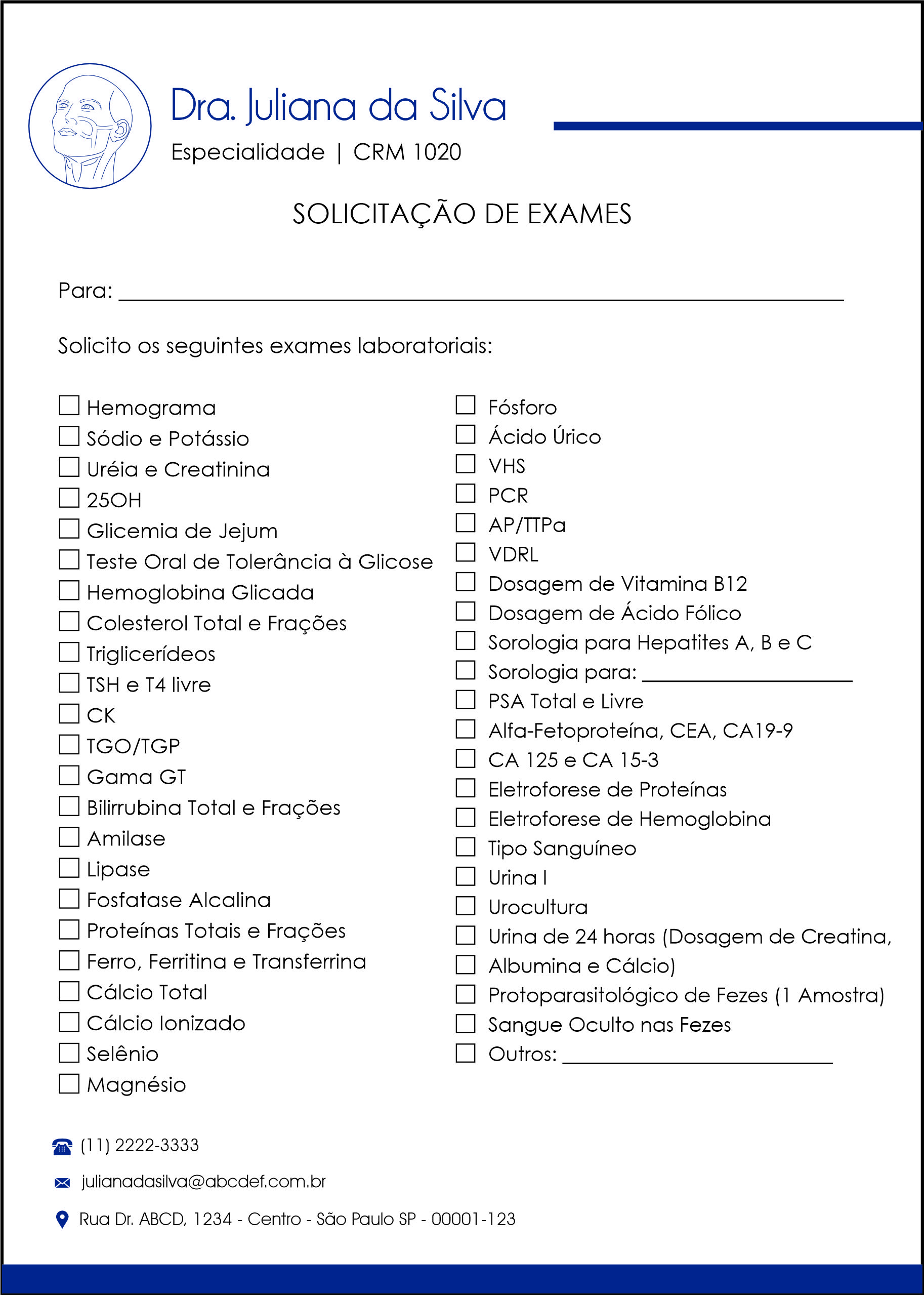 Solicitação de Exames Otorrinolaringologia Barcelona