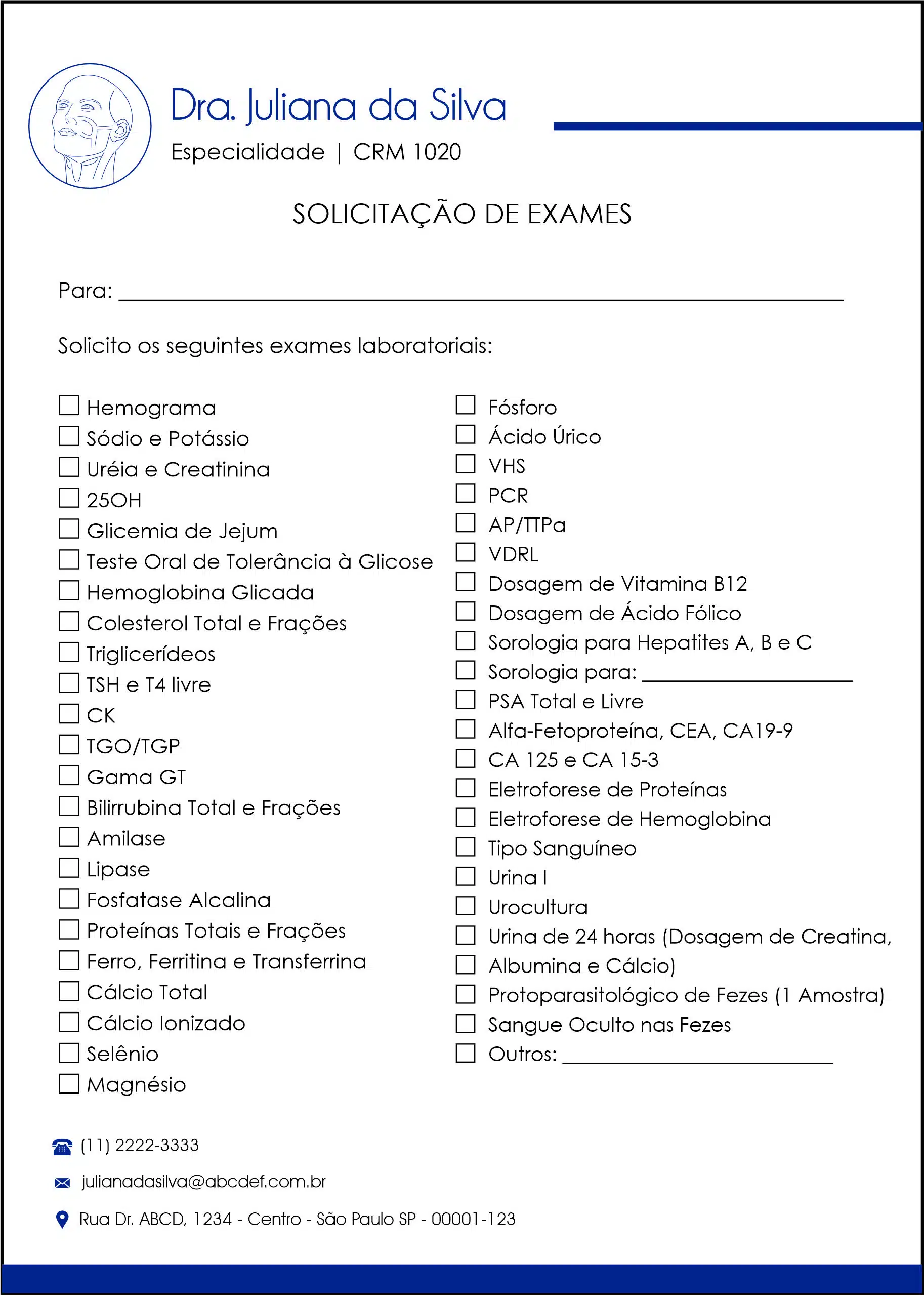 Solicitação de Exames Otorrinolaringologia Barcelona