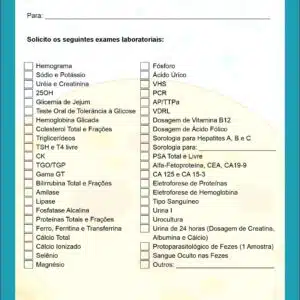 Solicitação de Exames Pediatra Bytom