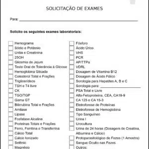 Solicitação de Exames Ortopedia Tessalônica