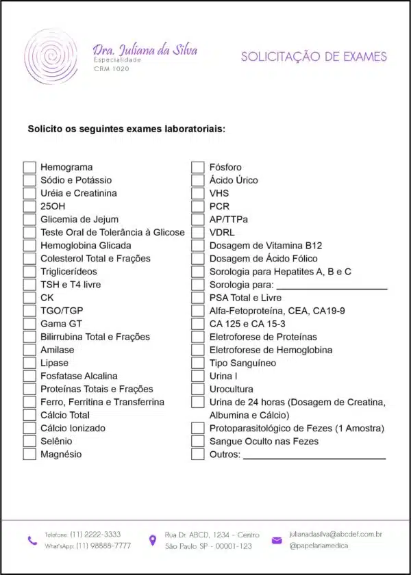 Solicitação de Exames Otorrinolaringologista Bilbao Solicitação de Exames Otorrinolaringologista Bilbao