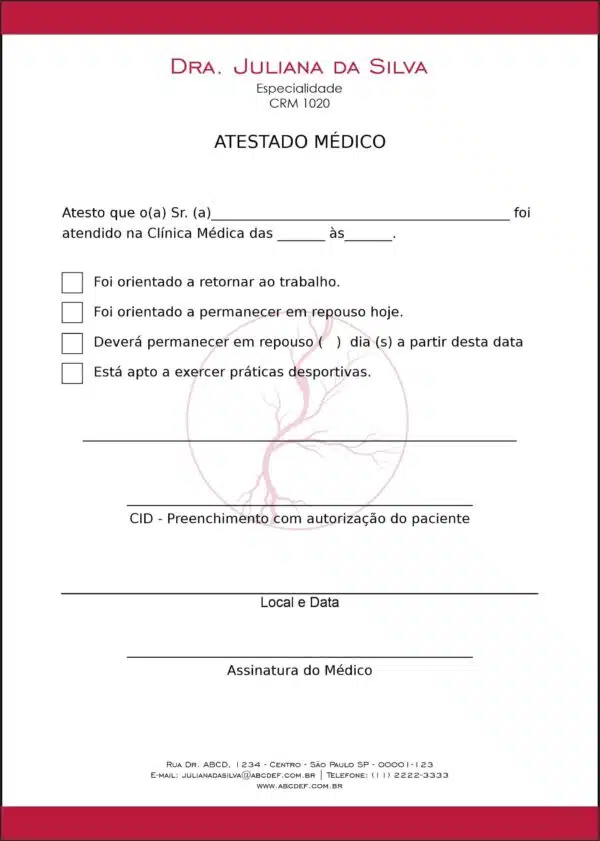 Atestado Angiologia e Vascular Antuérpia Atestado Angiologia e Vascular Antuérpia