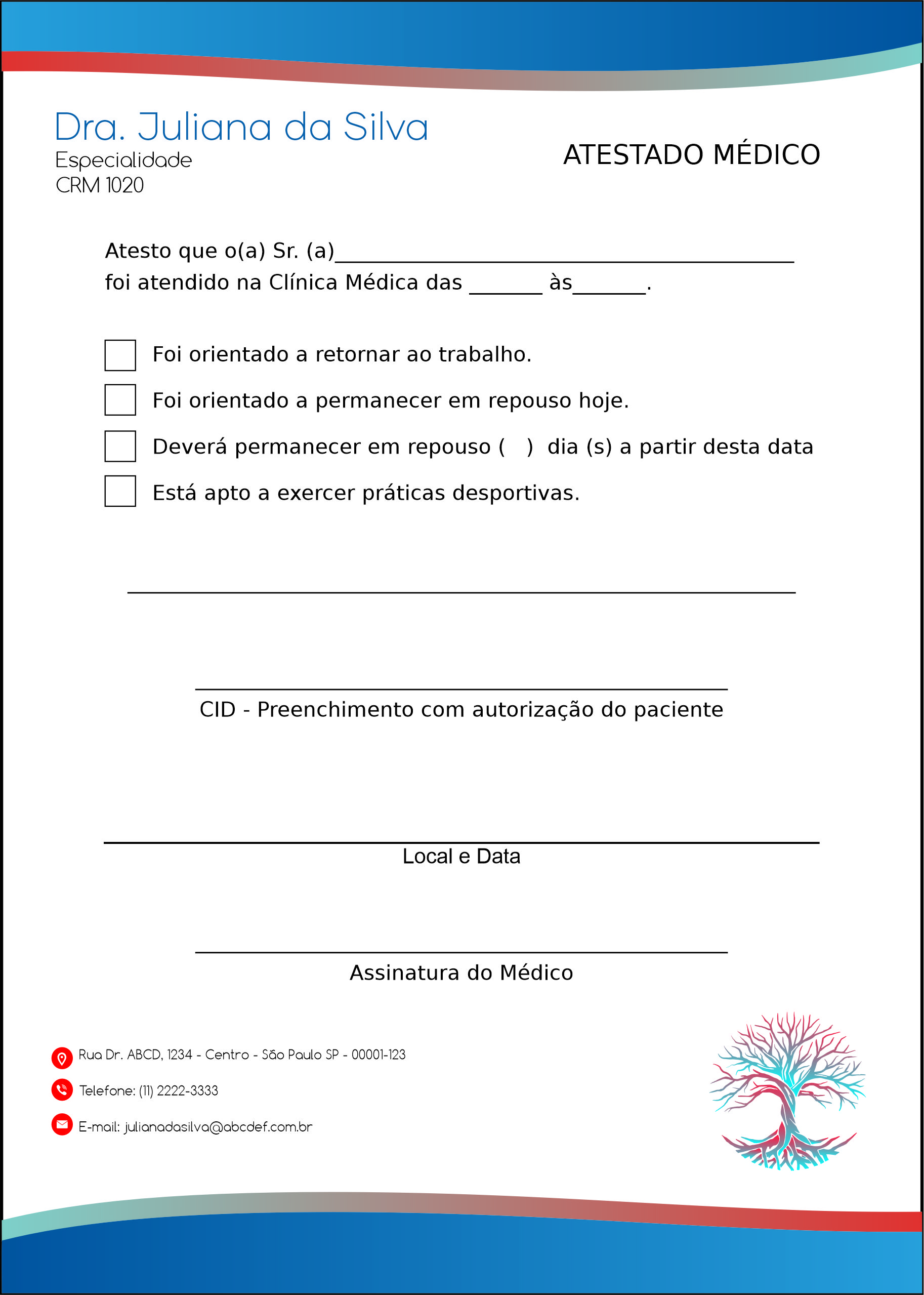 Atestado Angiologia e Vascular Bruges