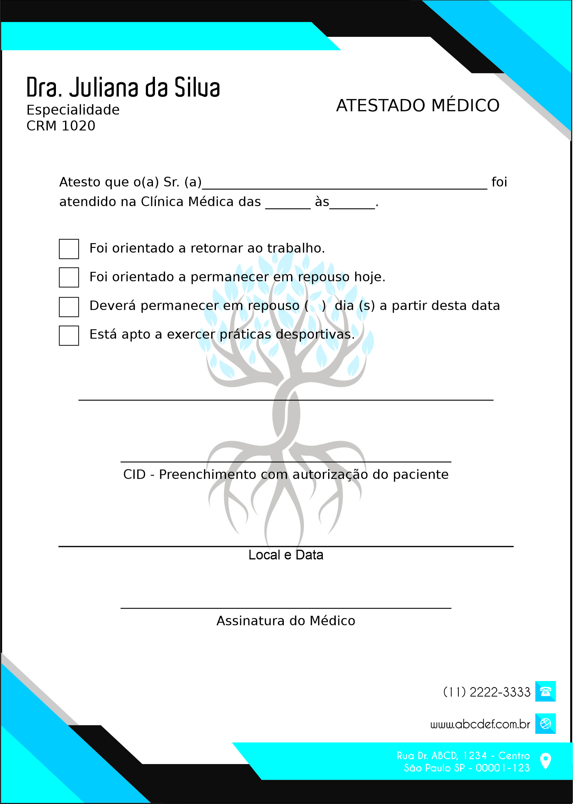 Atestado Angiologia e Vascular Namur