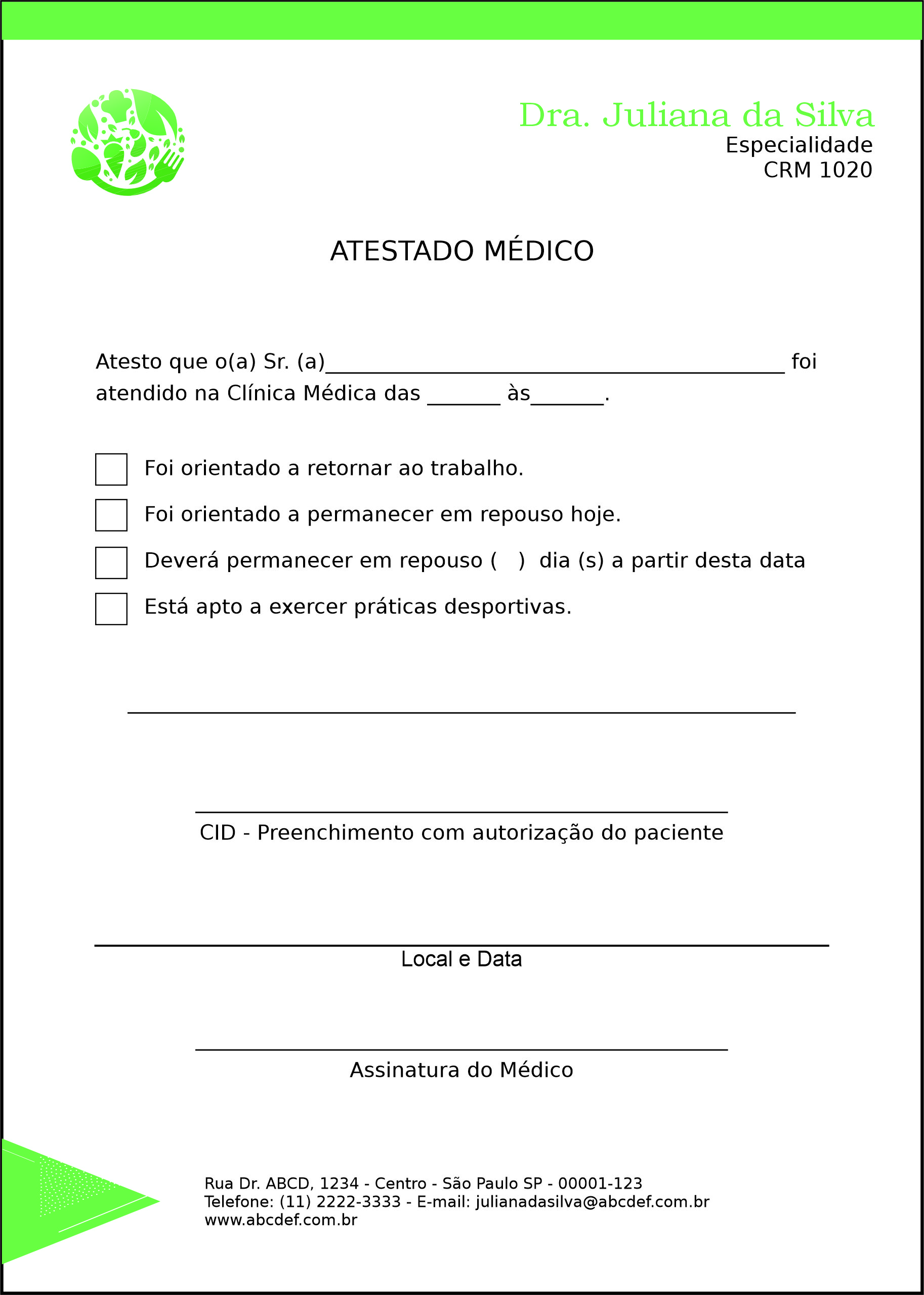 Atestado Endocrinologia Quebec