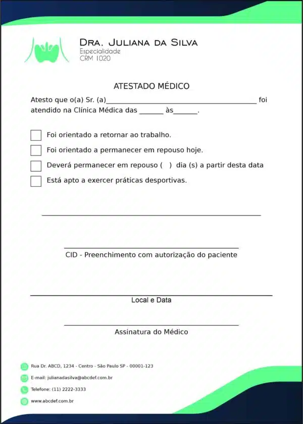 Atestado Endocrinologista Ottawa Atestado Endocrinologista Ottawa