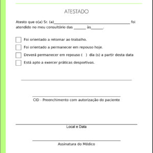 Atestado Médico Corinto